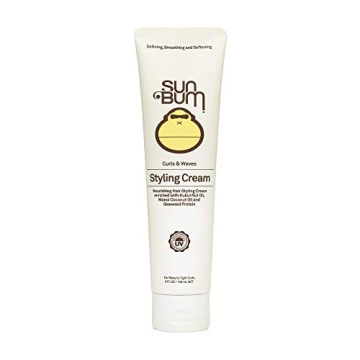 Sun Bum Curls Styling Cream | Vegan and Cruelty Free Moisturizing Hair Treatment for Wavy and Curly ...