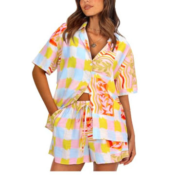 PRETTYGARDEN Women Summer 2 Piece Outfit Set