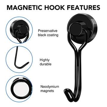 Versatile LOVIMAG Magnetic Hooks for Cruise Essentials  