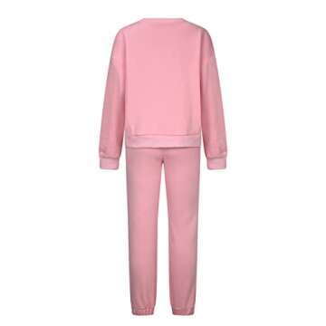 2 Piece Outfits for Women Lounge Sets Loose Fit Sweatsuits Casual Long Sleeve Sweatshirt Pant Tracksuit Loungewear Set