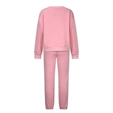 2 Piece Outfits for Women Lounge Sets Loose Fit Sweatsuits Casual Long Sleeve Sweatshirt Pant Tracksuit Loungewear Set