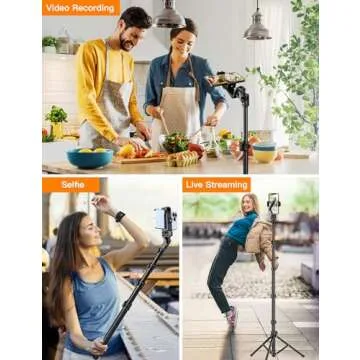 Victiv 86" Tall Phone Tripod with Flexible Gooseneck