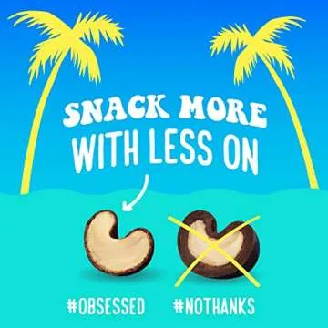 SkinnyDipped Dark Chocolate Cocoa Cashews, Healthy Snack, Plant Protein, Gluten Free, 3.5 oz Resealable Bags, Pack of 5