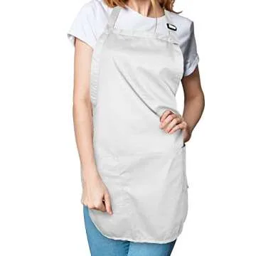 DALIX Commercial Kitchen Aprons 2 Pack for Home Use