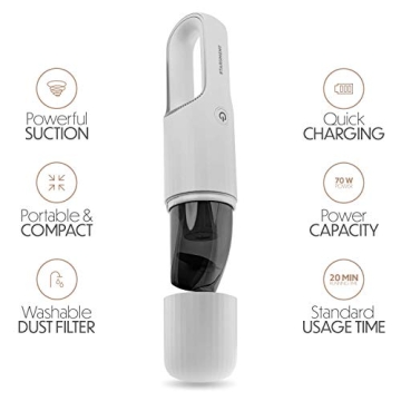 STARUMENT Portable Hand Vacuum Cleaner Cordless USB-C Rechargeable