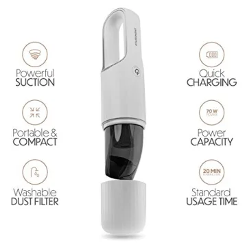 STARUMENT Portable Hand Vacuum Cleaner Cordless USB-C Rechargeable