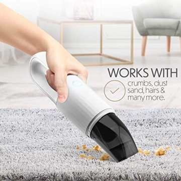STARUMENT Portable Hand Vacuum Cleaner Cordless USB-C Rechargeable