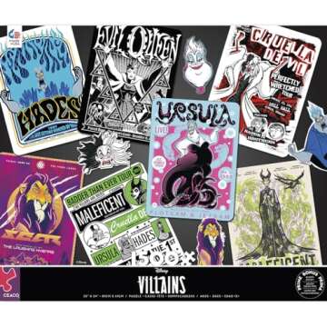 Ceaco - Disney - Villains - Evergreen - 1500 Piece Jigsaw Puzzle
