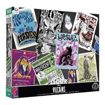 Ceaco - Disney - Villains - Evergreen - 1500 Piece Jigsaw Puzzle
