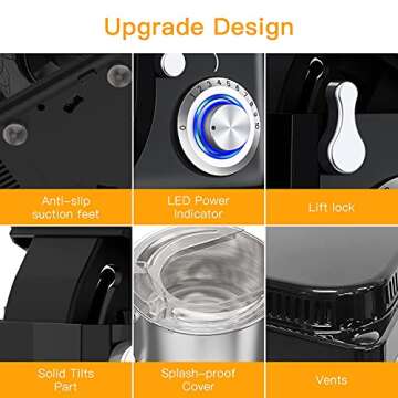 7.5QT Stand Mixer | Powerful 10-Speed Electric Food Mixer