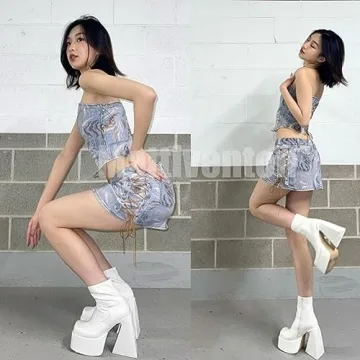 Stylish Mattiventon Chunky Heel Platform Boots for Women