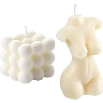 2 Pieces Bubble Candle - Cute Hand Poured Soy Wax Candles for Home Decor