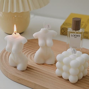 Chic Bubble Cube Candles - Unique Home Decor Gift