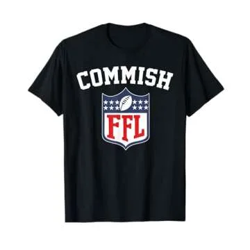 The Commish Funny Fantasy Football League FFL Commish T-Shirt