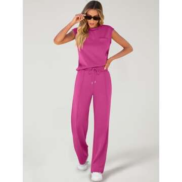 ANRABESS Women 2 Piece Summer Casual Sweatsuits