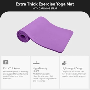 BalanceFrom Extra Thick Yoga Mat for Ultimate Comfort