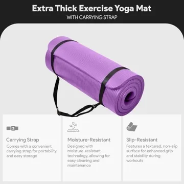 BalanceFrom Extra Thick Yoga Mat for Ultimate Comfort