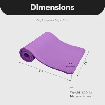 BalanceFrom Extra Thick Yoga Mat for Ultimate Comfort