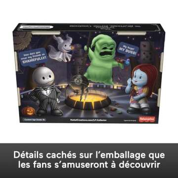 ​Little People Collector Disney Tim Burton’s The Nightmare Before Christmas Special Edition Set for Adults & Fans, 4 Figures in Display Box