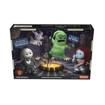 ​Little People Collector Disney Tim Burton’s The Nightmare Before Christmas Special Edition Set for Adults & Fans, 4 Figures in Display Box