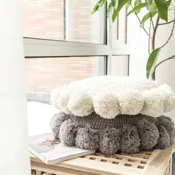 Adory Sweety Knitted Throw Pillow for Stylish Decor