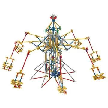 K’NEX Education STEM Explorations: 3-in-1 Classic Amusement Park Building Set – Multicolor & Motorized, Creative-Learning Construction Model for Ages 9+, Engineering Toy for Boys & Girls, Adults