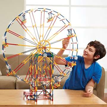 K’NEX Education STEM Explorations: 3-in-1 Classic Amusement Park Building Set – Multicolor & Motorized, Creative-Learning Construction Model for Ages 9+, Engineering Toy for Boys & Girls, Adults
