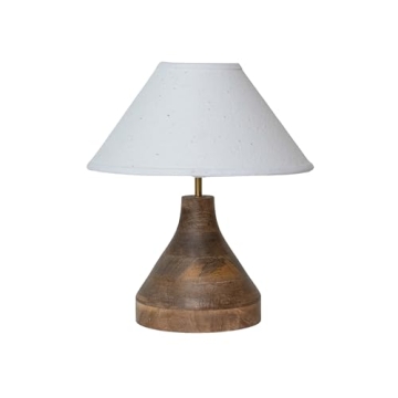 Artisanal Aura Mango Wood Table Lamp by Bloomingville