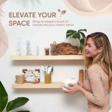 Homeforia Rustic Farmhouse Floating Shelves for Every Room