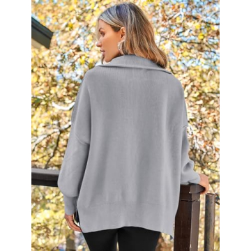 LILLUSORY Women's Stylish Oversized Sweater for Fall