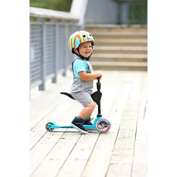 Micro Mini 3-in-1 Deluxe Scooter Aqua for Kids