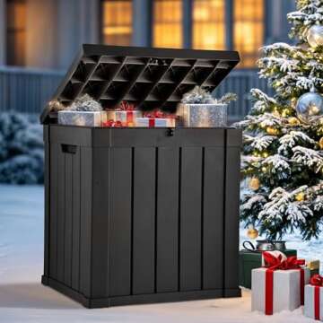 YITAHOME Deck Box, 51 Gallon Weather Resistant Outdoor Storage Container for Patio Cushions, Pool Su...