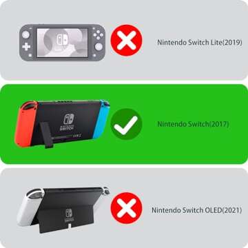 Xcitifun Carrying Case Compatible with Nintendo Switch, Protector Joy-Con Case & Dock Cover & Travel...