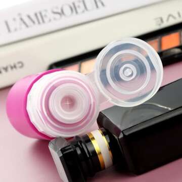 Gemice Travel Bottles for Toiletries Tsa Approved Size Containers BPA Free Leak Proof Tubs Refillabl...