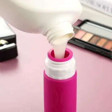 Gemice Travel Bottles for Toiletries Tsa Approved Size Containers BPA Free Leak Proof Tubs Refillable Liquid Accessories Cometic Shampoo and Lotion Soap