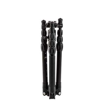 MeFOTO Backpacker S Lightweight 54.7" Aluminum Travel Tripod/Monopod w/Case, Twist Locks, Dual Actio...