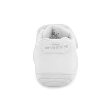 Stride Rite 360 Unisex Child Taye 2.0 First Walker Shoe, White, 5 Toddler US