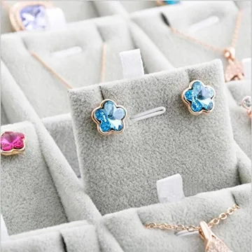 Oirlv Velvet Jewelry Tray – Stylish 24 Grid Organizer