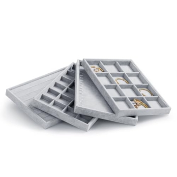 Oirlv Velvet Jewelry Tray – Stylish 24 Grid Organizer