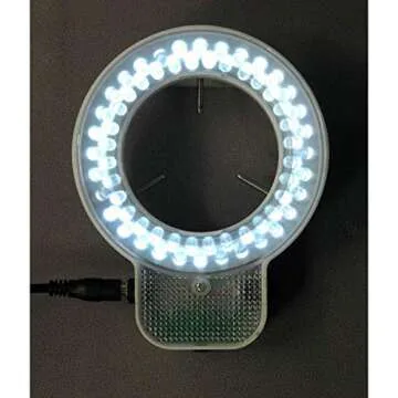 AmScope LED-56S-ZK 56 Microscope Ring Light LED Ring Light Illuminator with Dimmer for Stereo Microscope