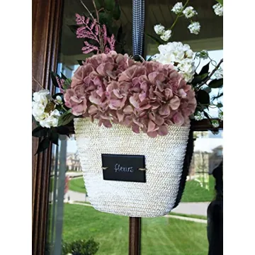 DILATATA 4 Pcs Dried Touch Hydrangeas for Home Decor
