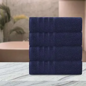 CRAFTBERRY Bath Towels Set-100% Cotton-2 Bath Towels, 2 Hand Towels & 2 Washcloths-Large, Quick Dry, Absorbent, Plush, Soft-Home, Gym, Yoga, Spa, Hotel, Pool, Shower Towels- Luxury Bathroom Towels