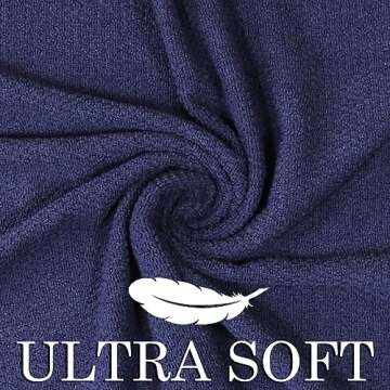 CRAFTBERRY Bath Towels Set-100% Cotton-2 Bath Towels, 2 Hand Towels & 2 Washcloths-Large, Quick Dry, Absorbent, Plush, Soft-Home, Gym, Yoga, Spa, Hotel, Pool, Shower Towels- Luxury Bathroom Towels