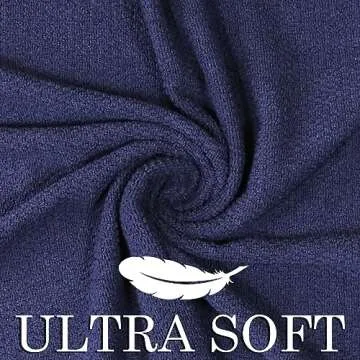 CRAFTBERRY Bath Towels Set-100% Cotton-2 Bath Towels, 2 Hand Towels & 2 Washcloths-Large, Quick Dry, Absorbent, Plush, Soft-Home, Gym, Yoga, Spa, Hotel, Pool, Shower Towels- Luxury Bathroom Towels