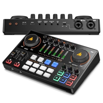 MAONO Podcast Equipment Bundle: Audio Interface Podcast mixer with Dual XLR Input, Quick to Mute, No...