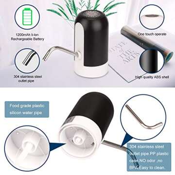 Effortless Water Dispenser Pump for 5 Gallon Bottles