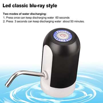 Effortless Water Dispenser Pump for 5 Gallon Bottles