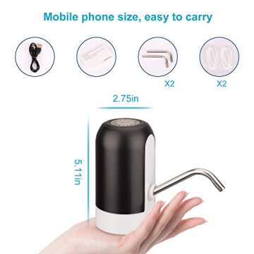 Effortless Water Dispenser Pump for 5 Gallon Bottles