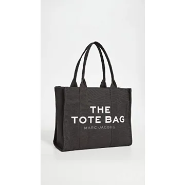 Marc Jacobs Large Black Canvas Tote Bag for Women
