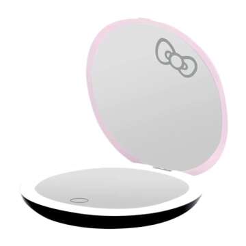 Hello Kitty Light-Up Compact Mirror with 3X Magnification